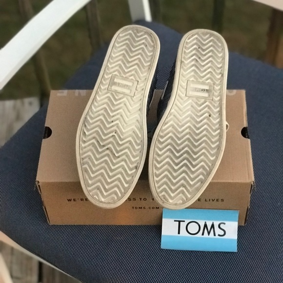 Toms Navy Chambray Mix Culver Shoe - Picture 4 of 5